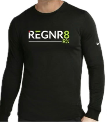 REGNR8RX Nike Dri-FIT Cotton/Poly Long Sleeve Tee - Black