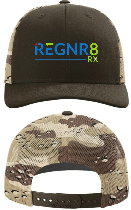 REGNR8RX Richardson 112 Trucker Hats Brown Camo